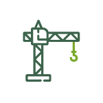 pictogramme grue de chantier